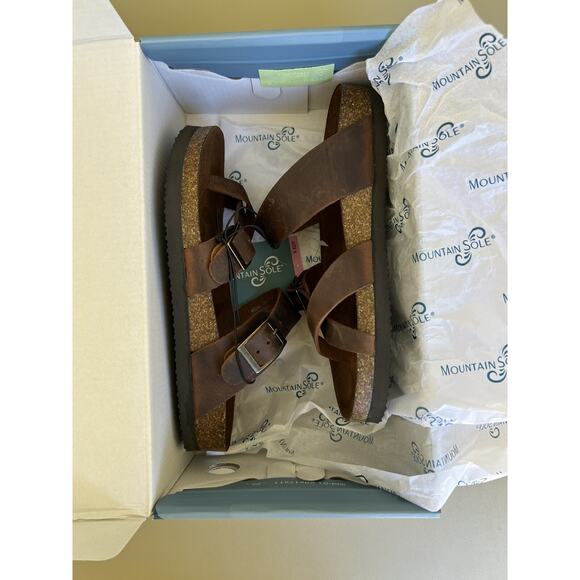 Mountain Sole Leather Sandals Women’s Size 6 Brown Style 984173195 - Picture 11 of 12